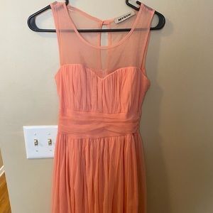 Knee length peach dress